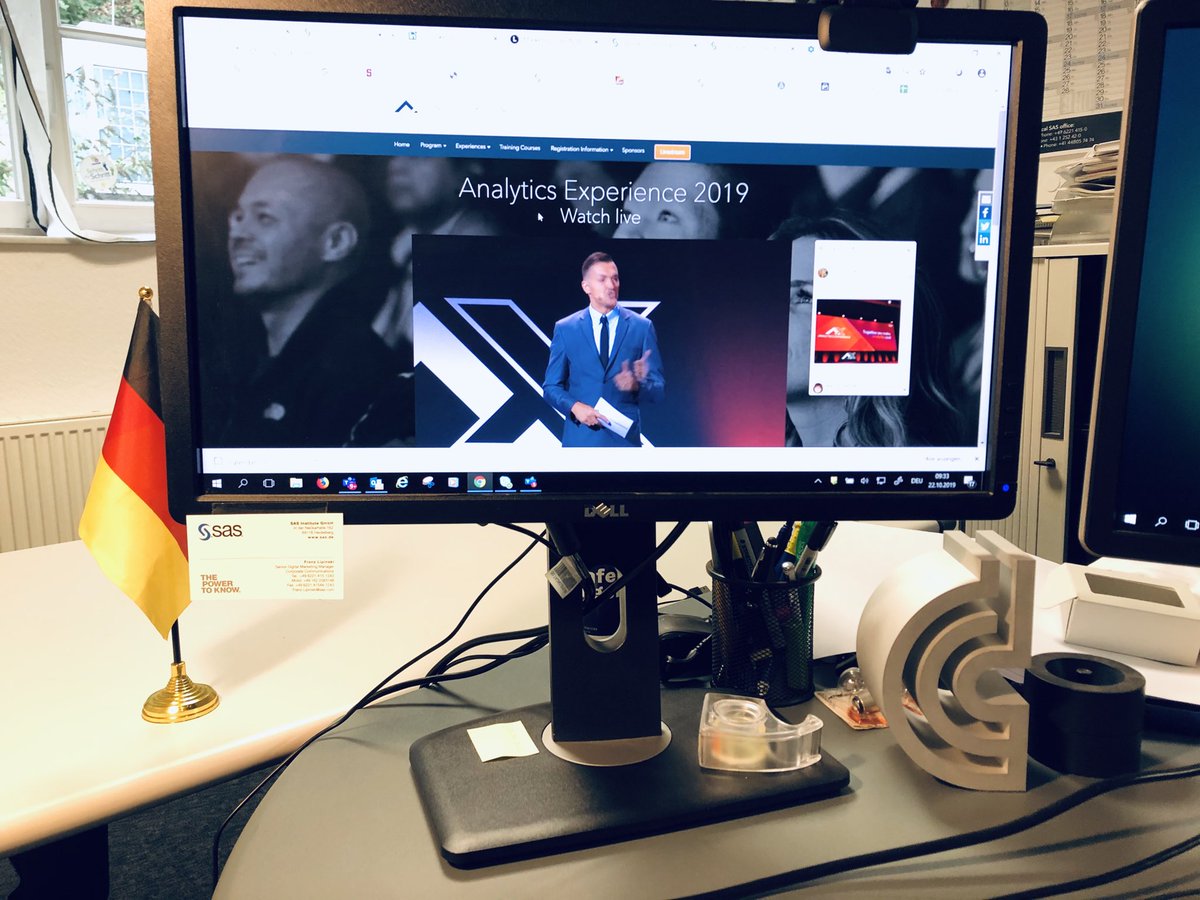 Watching the livestream of #AnalyticsX with a 🥐 and a ☕️ Great start into an exciting day bit.ly/35TRCJE