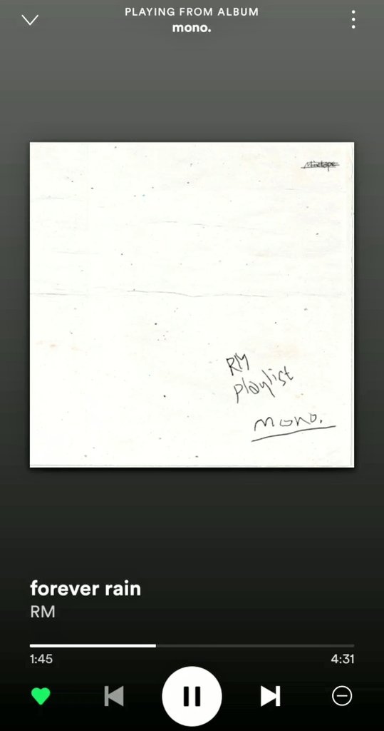 joonie_cloudy's tweet photo. @BTS_twt Today is the first rainy day in my city And I'm listening to your song (forever rain) 🌧🌧💫
It makes me feel good
I love you  joonie 💜💙
#namjoon 
#MonoCountdown
#D7_foreverrain https://t.co/VFKWJsY0VE