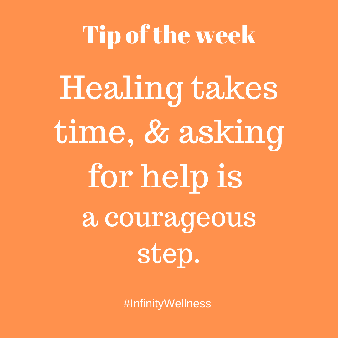 IWCAfrica's tweet photo. Tip of the week: Healing takes time, & asking for help is a courageous step.
#InfinityWellness
#TuesdayThoughts https://t.co/x0N757rXMg