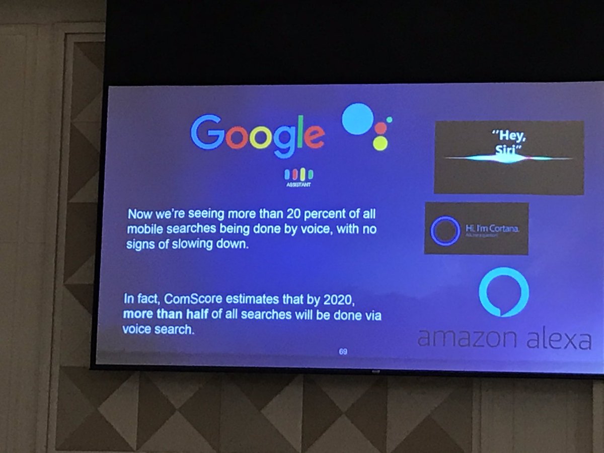 davidvanlochem's tweet photo. @aidasahraoui @wone 20% of all mobile searches are done voice based by Virtual Assistants. Expected to be 50% by 2020. Will better VAs increase safety in trafic? @SiriouslySusan #Siri  #GoogleAssistant #alexa @Google @Apple @ZingHR @AugmentedW @KPISOFT #digimarcondubai https://t.co/8NqqKjRe7b