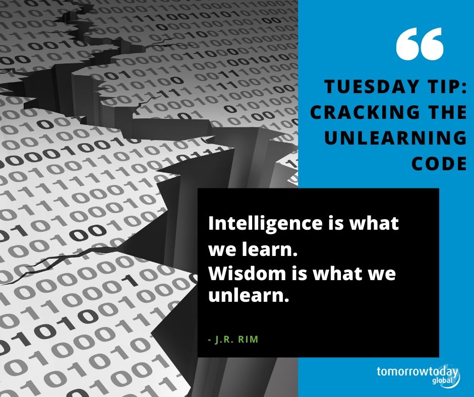 Cracking the #unlearning code... Our teams latest Tuesday TIp is up on the blog. #futureofwork ow.ly/p4MF50wQWey