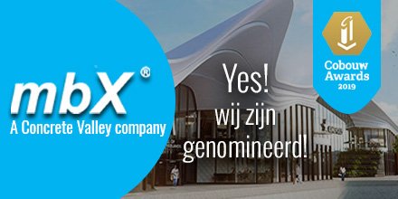 Genomineerd voor #Cobouw Awards! Met onze flexibele mal zijn we genomineerd in de categorie 'beste product'. Jouw stem uitbrengen kan t/m vrijdag op één van de drie genomineerde. Help ons aan de overwinning en breng je stem uit. bit.ly/32FzvFe
