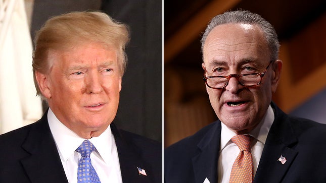 thehill's tweet photo. Schumer warns top Intel officials that Trump could expose whistleblower https://t.co/Niw4LFtnKD https://t.co/6GECByH6nm