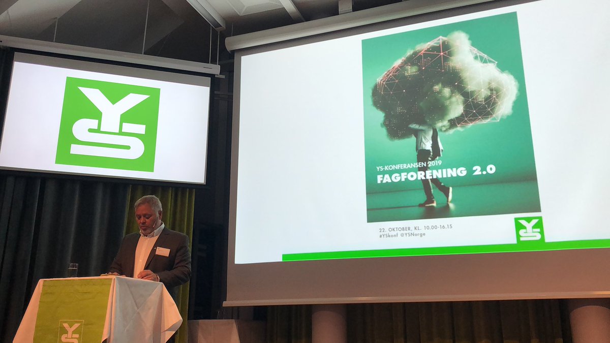#YSkonf 2019 er i gang og åpnes av <a href="/YSNorge/">YS</a> leder <a href="/Erikkollerud/">Erik Kollerud</a> . Tittelen på konferansen er Fagforening 2.0. Tiden har kommet for at også YS må endre seg. Ny teknologi må tas i bruk for at vi forblir relevant i fremtiden. Hånd i hånd med dette må vi også utvikle ny politikk