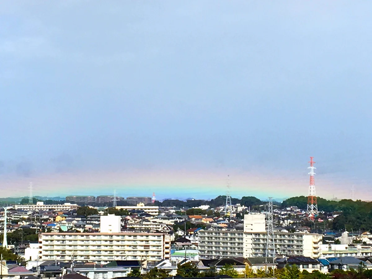 神々からも祝福されているようで神秘的！即位礼正殿の儀の時間帯にかかる虹