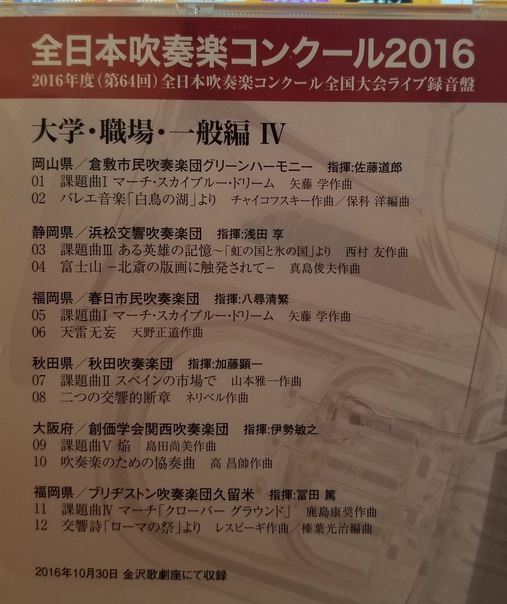 Etiqueta 春日市民吹奏楽団 En Twitter