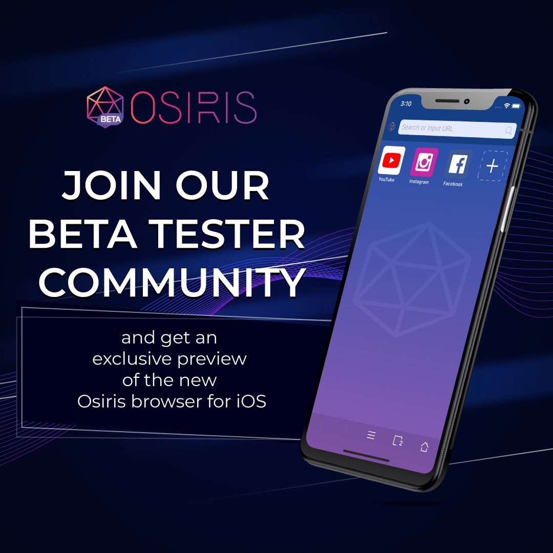 dnet_official's tweet photo. We're excited to announce that Osiris for iOS is now on TestFlight. Join our beta tester community and download Osiris for iOS now. We'd love to hear your feedback.

TestFlight link: https://t.co/X1VZisoThu

#osiris #osirisbrowser #decenternet #privacy #fastbrowser #adfree https://t.co/NnmNDIiXlD