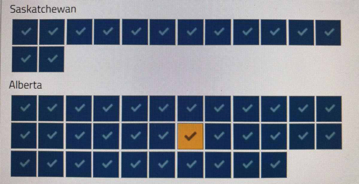 ABResistor's tweet image. Everyone.

The Cons have done a clean sweep of Saskatchewan, but not Alberta!

#elxn43 #CanadaElection2019 #CanadianElection