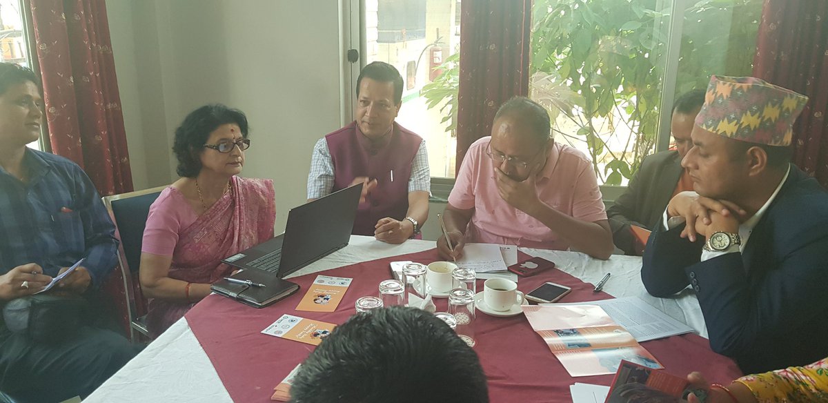 Ashish_K_C's tweet photo. Orientation to national & regional media on need of quality improvement with new technologies at time of birth & improving leadership accountability 4 care in Province 7. #SUSTAIN #Ministryofsocialdevelopment. @Srijana09076109 @IMCH_Uppsala @LaerdalGH @gchallenges @Golden_GC2016 https://t.co/XDozyR37Ki