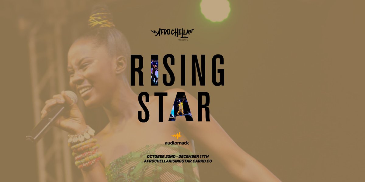 Afrofuture's tweet photo. Time to show the world what you knew all along, 💫!! We've joined forces with @audiomack to give Africa's rising talent an opportunity to perform at #Afrochella this December. Click the link to learn how you can have this moment. https://t.co/twFZ8iVhN9
⁠#RisingStarChallenge https://t.co/48w6kYipmR