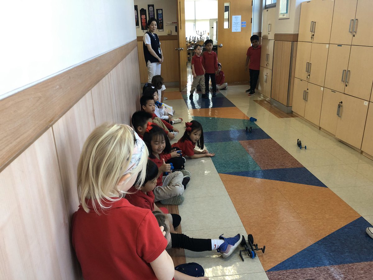 hblove03's tweet photo. Kinder students racing cars and modifying their designs to make the π go faster! #sfstem #sfs1912 @Miss_MelissaBee #simplemachines https://t.co/Z8k2jxh7OY