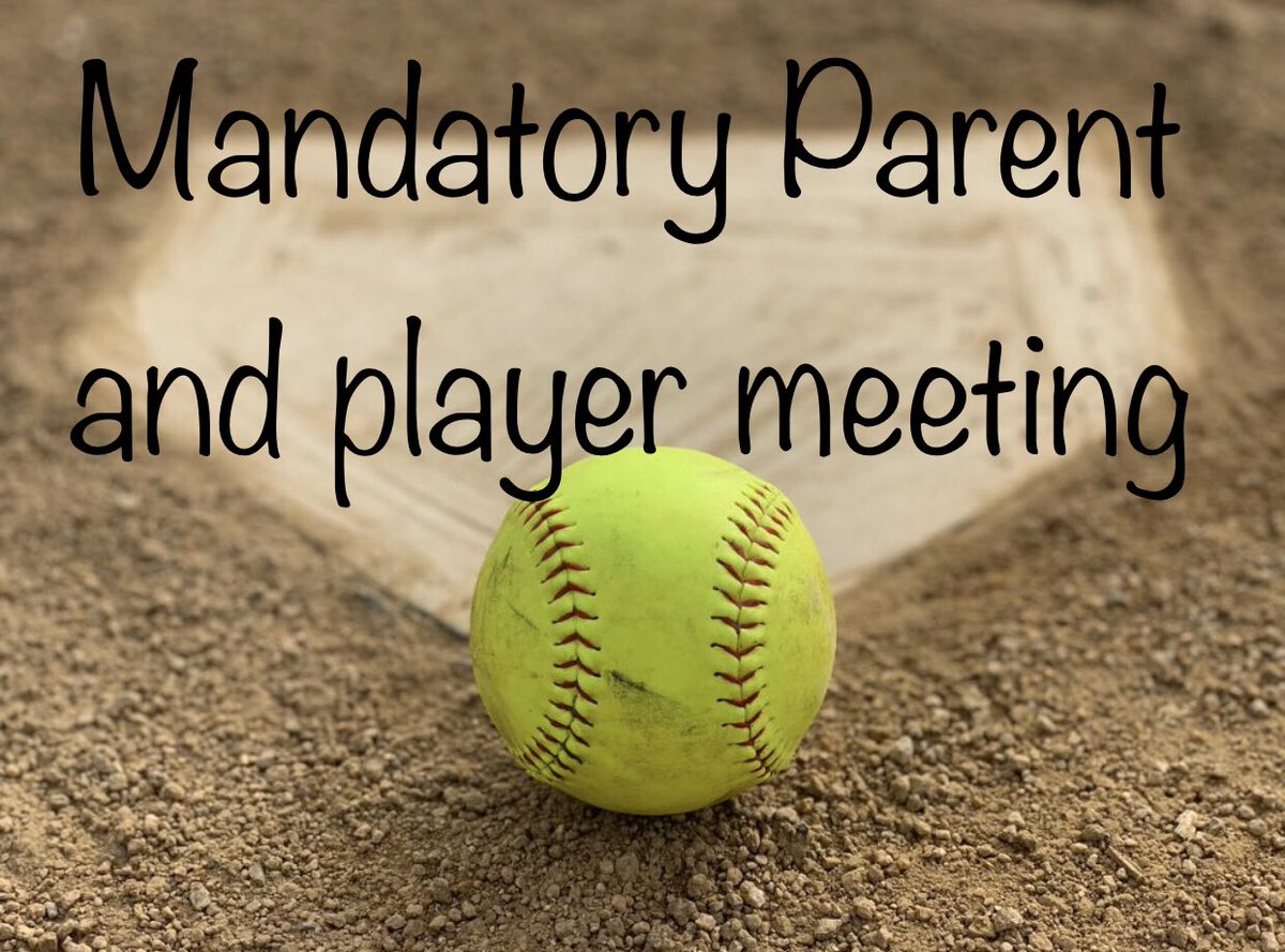 Just a reminder!! We're looking forward to seeing all parents and players Wednesday!!