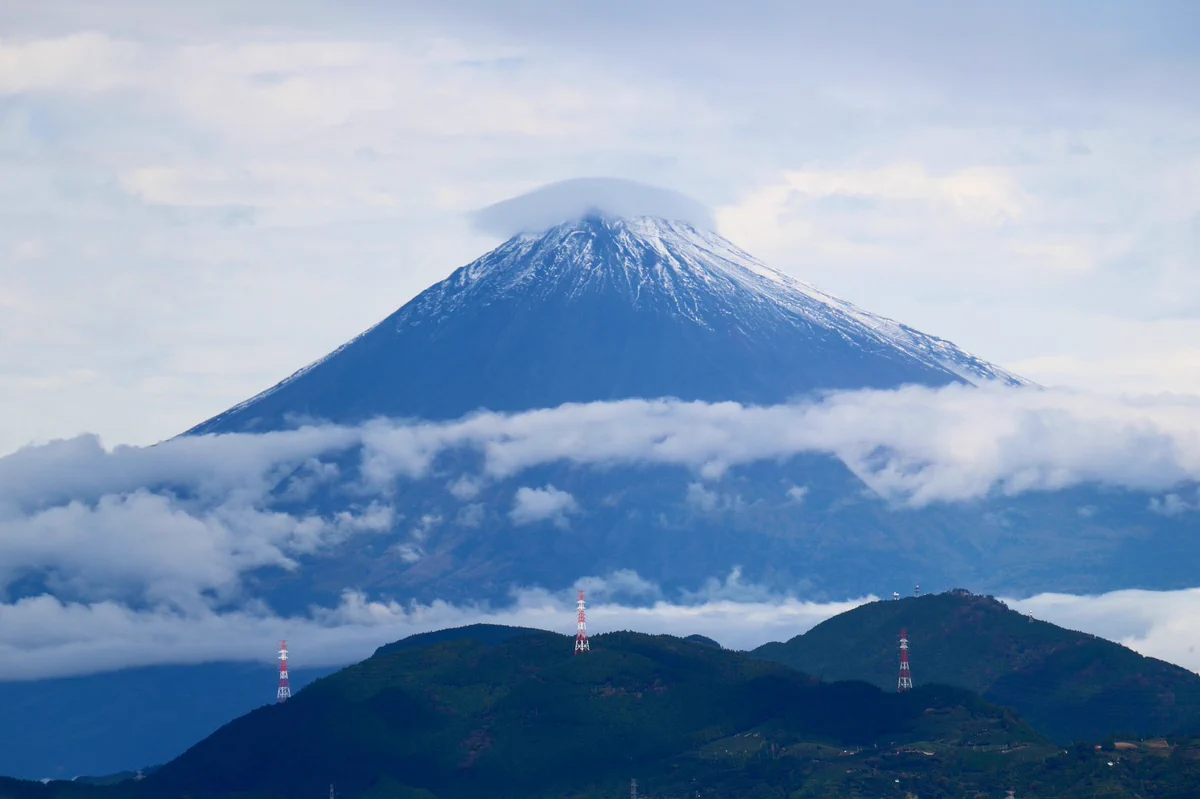 【即位礼正殿の儀】に合わせて富士山もお祝いに顔を出した！！