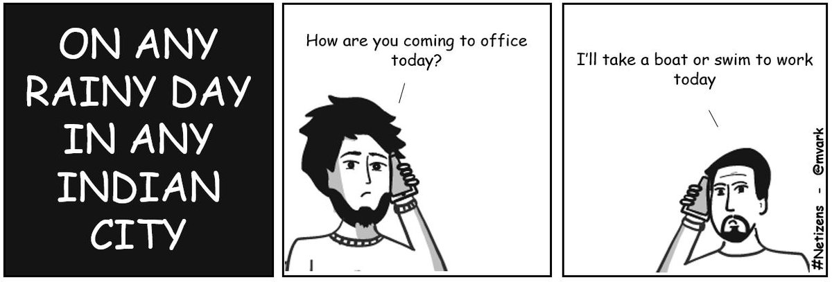 mvark's tweet photo. "#Netizens" - #10, comic strip created with #Comicgen and PowerPoint

If you liked this, check out these blasts from the past - https://t.co/2yaTNgCyZM
;-)
 
cc .@sanand0 @richielionell @MylavarapuRamya @gramener #bangalorerains https://t.co/P2XKaLnWLU