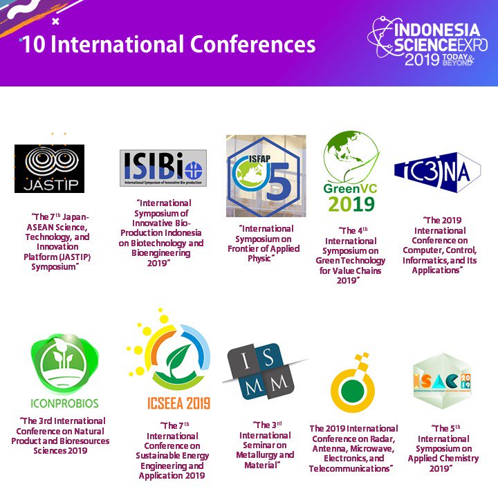 ppetlipi's tweet photo. Di #ISE2019, keanekaragaman hayati Indonesia akan ditampilkan lewat aktivitas eksibisi hasil penelitian, Science Movie, Science Show, seminar dan konferensi internasional, temu bisnis, juga kompetisi ilmiah generasi muda dlm LIPI Youth Science Fair. #TodayandBeyond https://t.co/yx5KRiAIQs