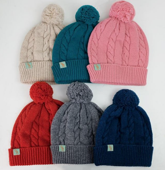 Fall in love with our ‘Cable’ beanie - complete with our signature house made fluffy pom-pom….
