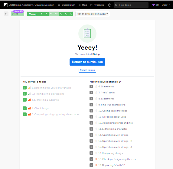 AgileBelma's tweet photo. R4D88 - Yay! I've completed Stage 2 in https://t.co/uAiotuqC5S (with my colleague's help!) and I'm moving onto Stage 3 now! I'm soooo happy! #100DaysOfCode #CodeNewbie #momscancode #WomenWhoCode #JavaDays https://t.co/eTvzwPceZH