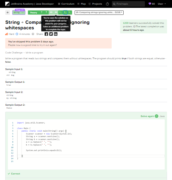AgileBelma's tweet photo. R4D88 - Yay! I've completed Stage 2 in https://t.co/uAiotuqC5S (with my colleague's help!) and I'm moving onto Stage 3 now! I'm soooo happy! #100DaysOfCode #CodeNewbie #momscancode #WomenWhoCode #JavaDays https://t.co/eTvzwPceZH