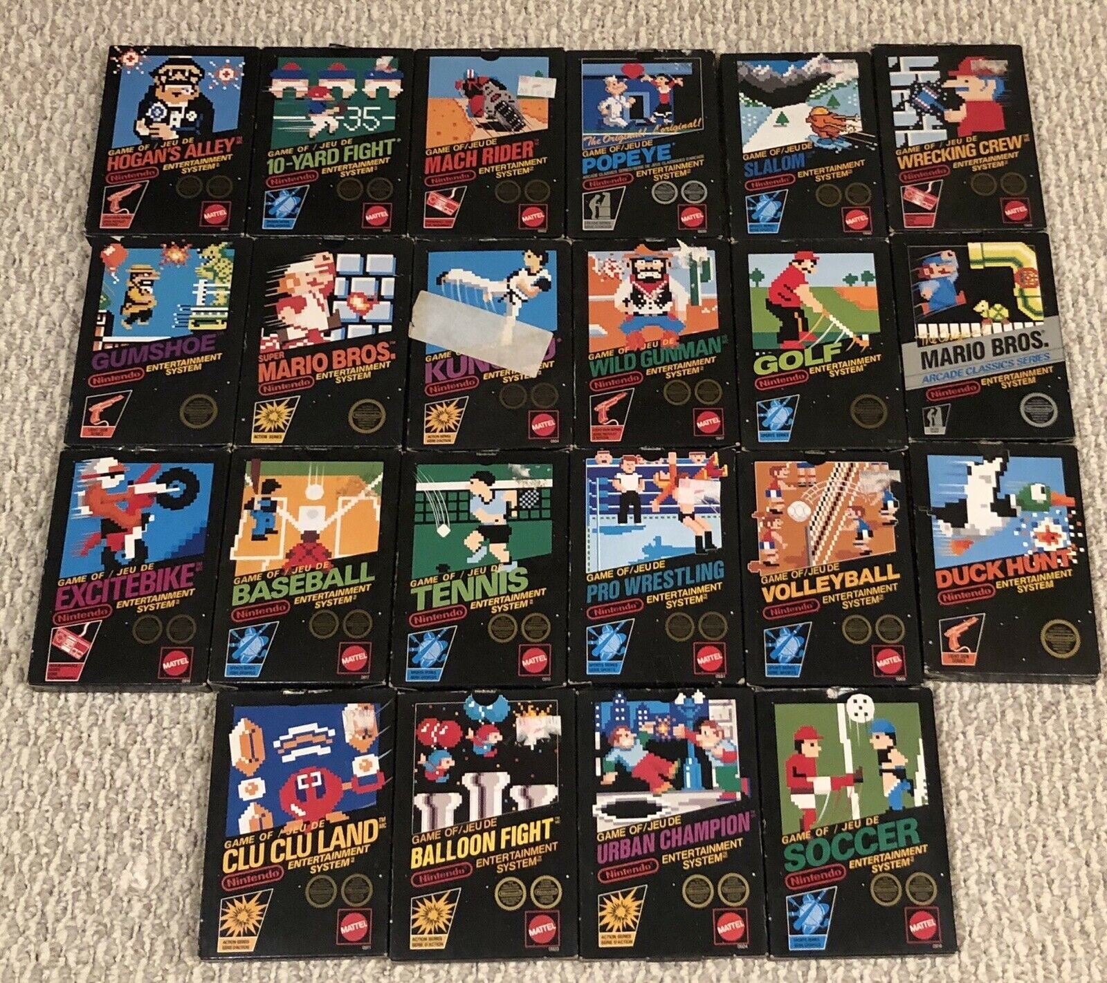 NES boxed games www.webau.me