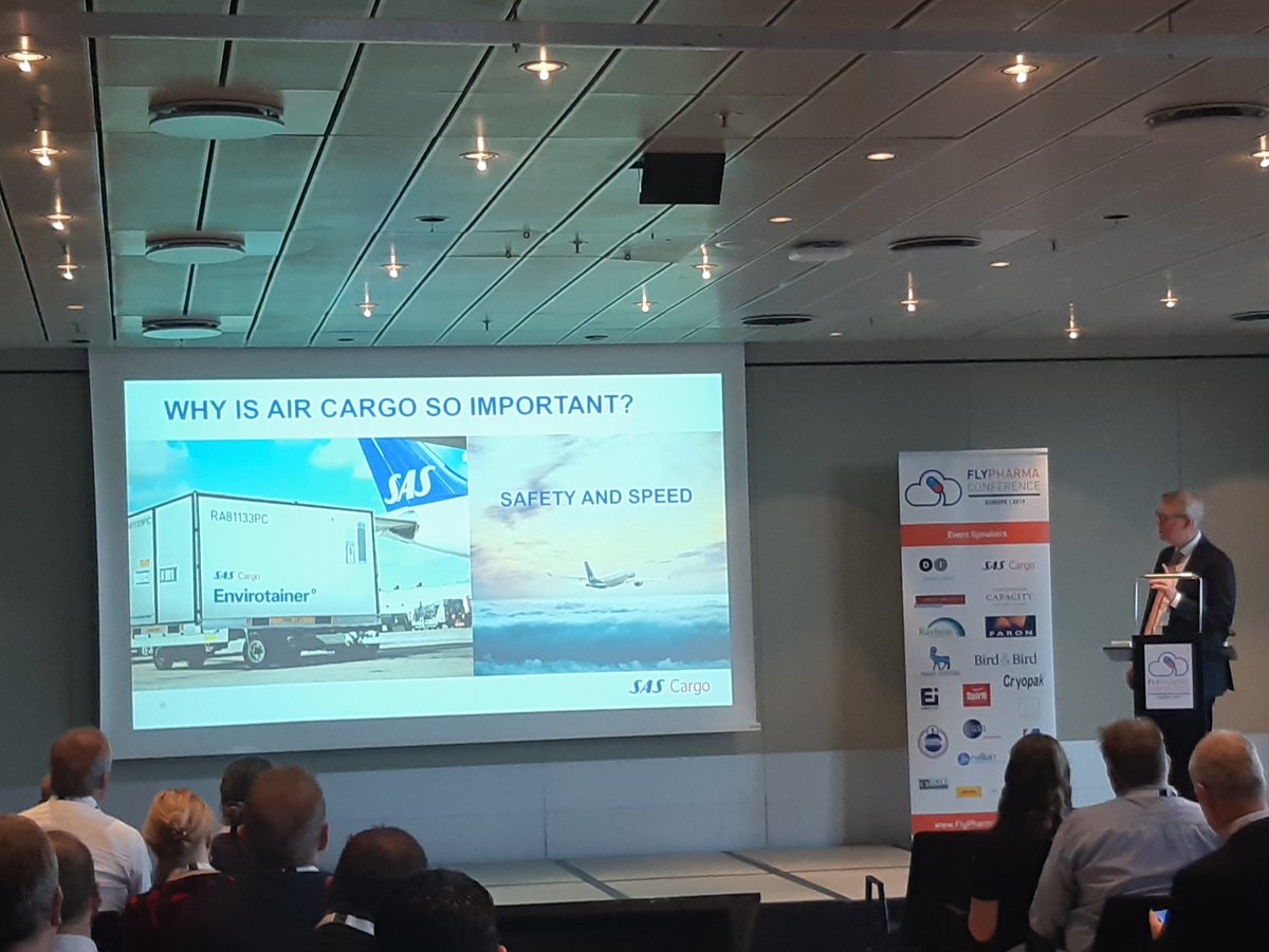 SAS_Cargo's tweet image. In touch with the conference topic, Leif Rasmussen also highlighted the importance of #airfreight and #CEIV  in the #pharmaceutical industry and in relation to Non-communicable Diseases #NCD
Also on his agenda was some of the new tech we are exploring at the moment 🕹🚁