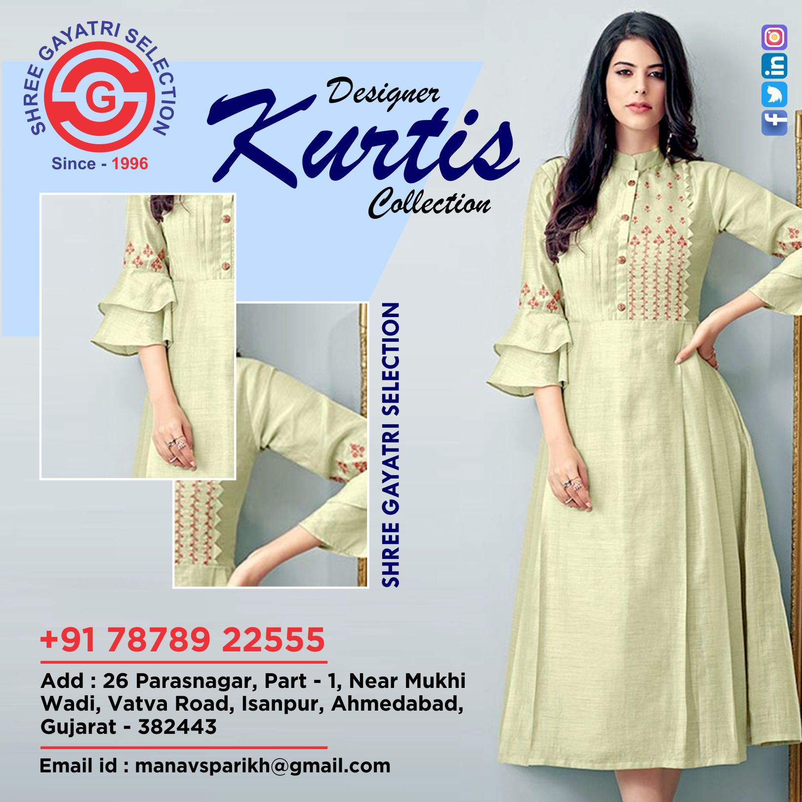 Find the best and bewitching collection of designer kurtis from the finest  wholesalers and manufacturers - Textile b2b portal Supplier , manufacturer  and exporter directory