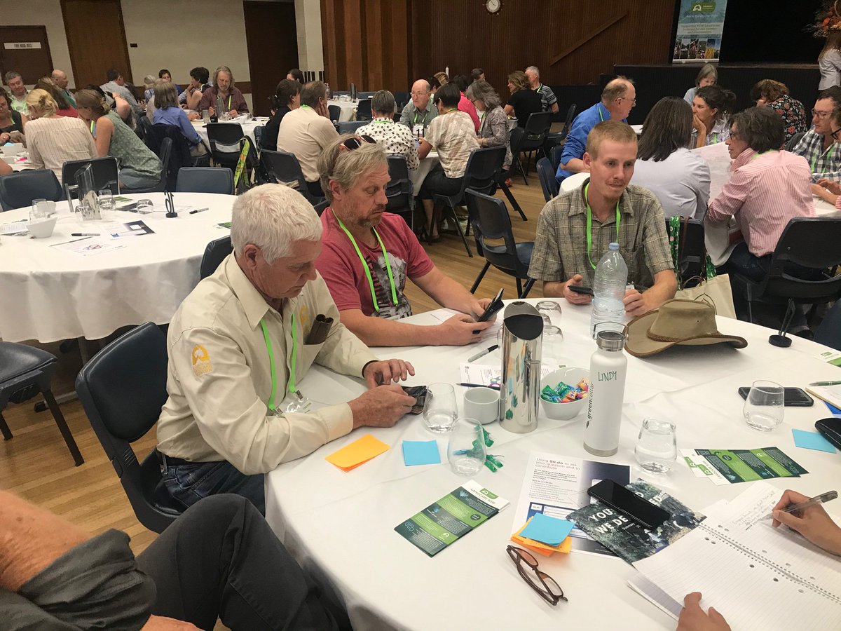 NSWLANDConf's tweet photo. #Landcare in action this afternoon in #BrokenHill at the @LandcareNSW Muster. 

Some great ideas, discussions and knowledge sharing has taken place! 

#NSWLandcareConf https://t.co/MJahU16sSJ