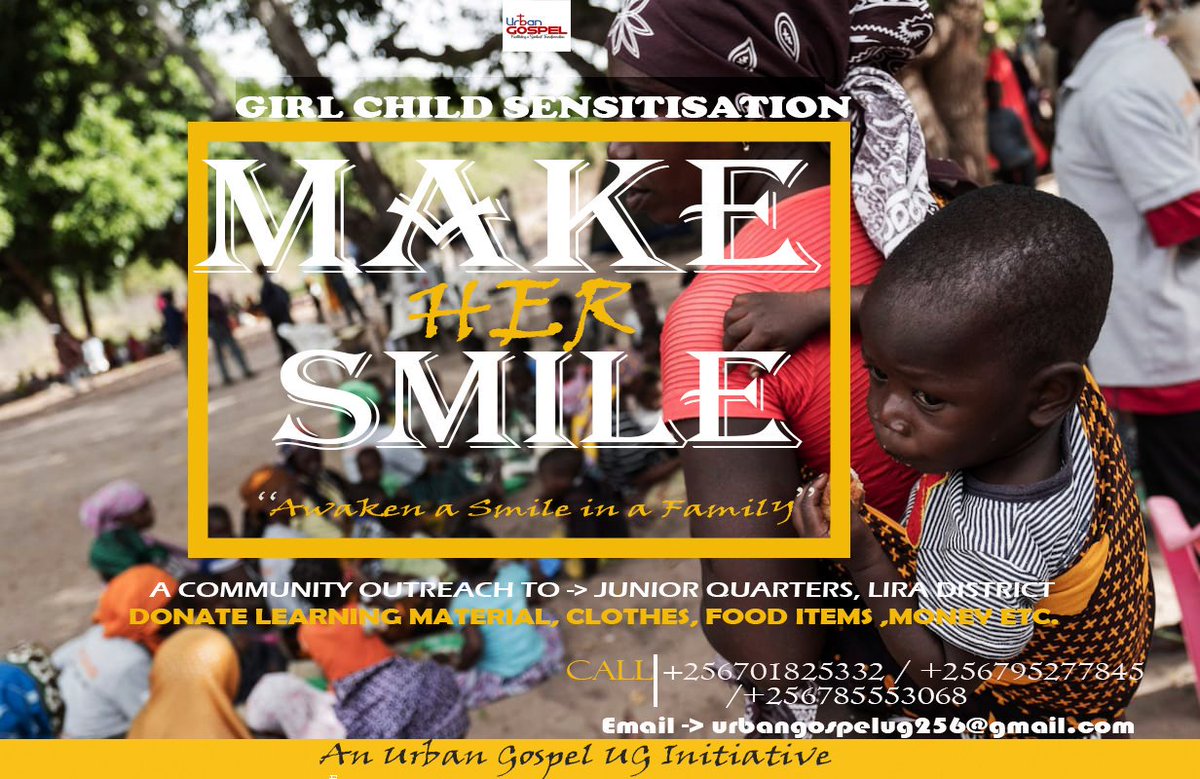 Joze_Mat's tweet photo. Embarking on this initiative to help the girl child know who they are, get what they deserve, get them to who they should get to.... Join us in this cause as the #UrbanGospelYouthFamily 
Its #TheGirlChildSensitisationProgram
#LetLovePreach
#MakeHerSmile https://t.co/zYYdOaRpTI