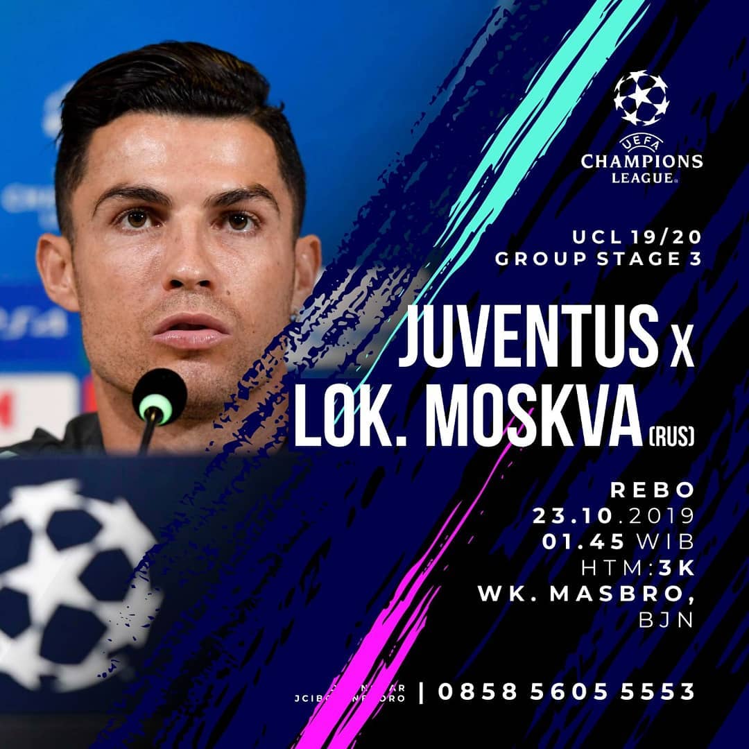 #NobarUCL
🏆 <a href="/championsleague/">UEFA Champions League</a> 19/20 Group Stage
⚽ <a href="/juventus/">JuventusMD</a> vs Lokomotiv Moskva(RUS)
📅 Rabu, 23.10.2019
⏰ 01.45 WIB | 💰 3k
🏠 @alik_warkop_masbro
📞 @dimasbock31
