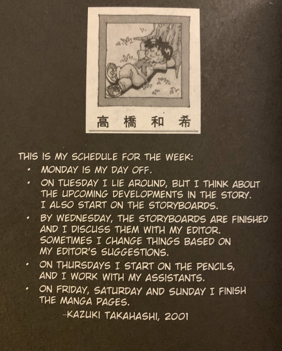I’m very surprised, but also happy to hear that Takahashi was able to have at least one day off a week during Yu-Gi-Oh!’s run.