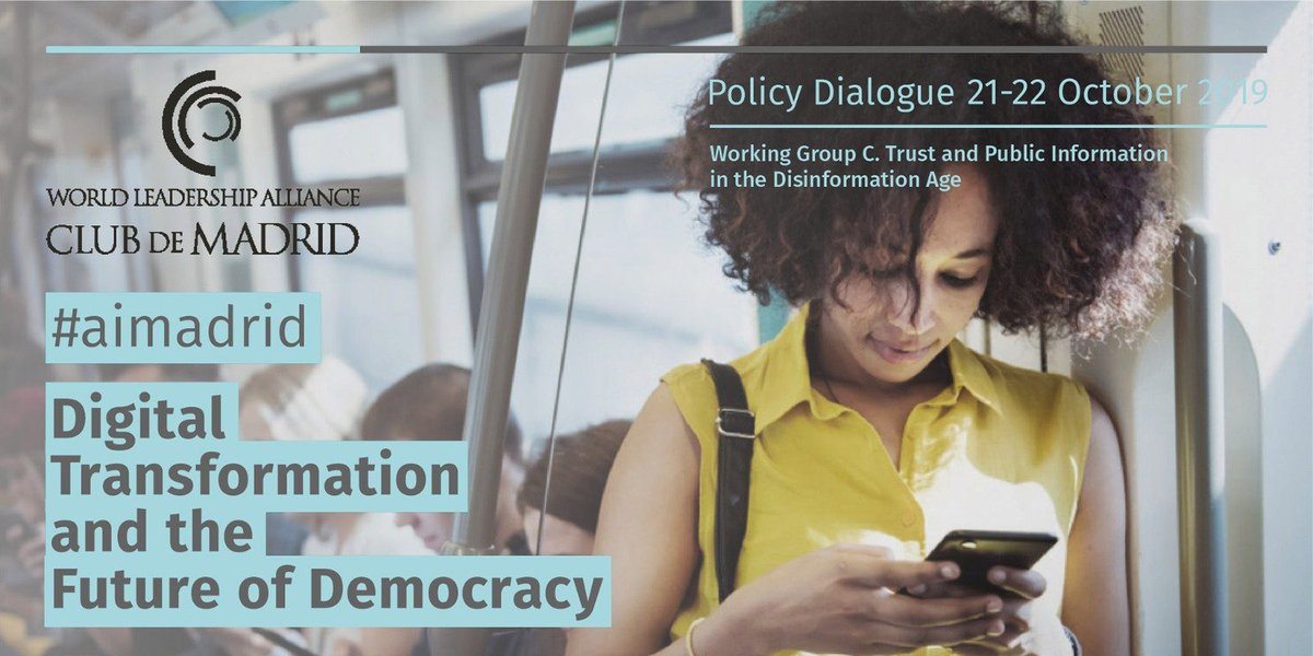 ClubdeMadrid's tweet photo. Welcome Back! Kicking things off for Digital Transformation and the Future of Democracy #ArtificialIntelligence Policy Dialogue Day 2 we are continuing our Action Labs. #aimadrid #clubdemadrid https://t.co/NlmbT2SLdb
