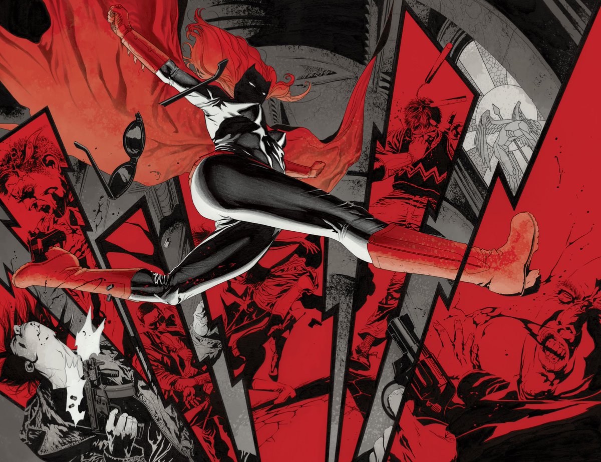 Rereading the original Batwoman graphic novel since the show was so shit and I forgot just how striking the art was.