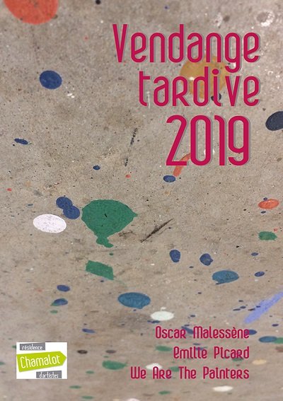 chamalotreside1's tweet photo. Exposition "Vendange tardive 2019": Vernissage le samedi 26 octobre à 18h au CAC de Meymac (19250), des œuvres réalisées lors des résidences à Chamalot de juillet à septembre 2019 : Oscar Malessène, Emilie Picard, We Are The Painters.
Exposition : 27 octobre 2019-12 janvier 2020 https://t.co/QnleaP51fT