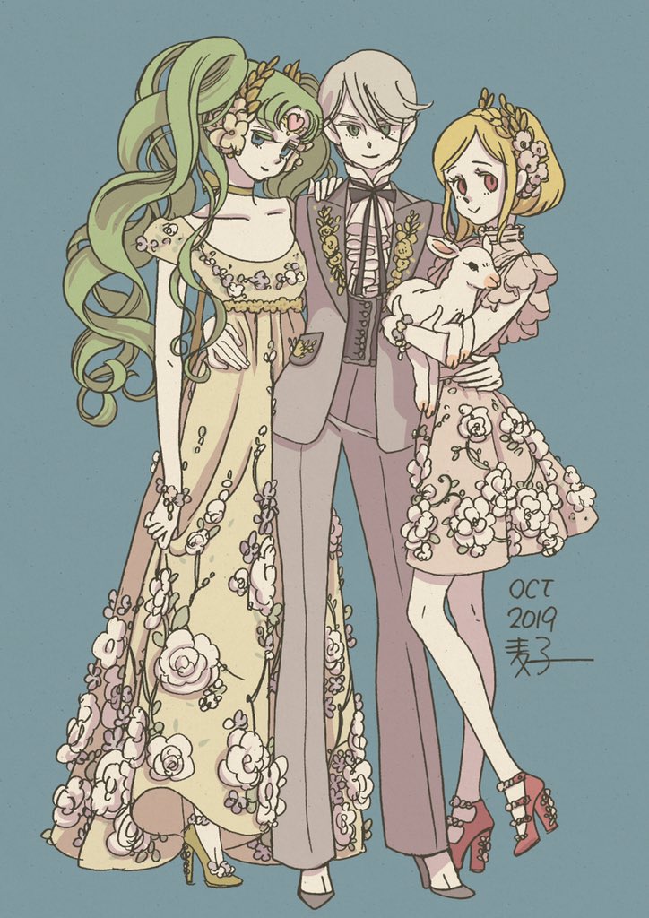 「トリコロールの皆様 」麦子のイラスト