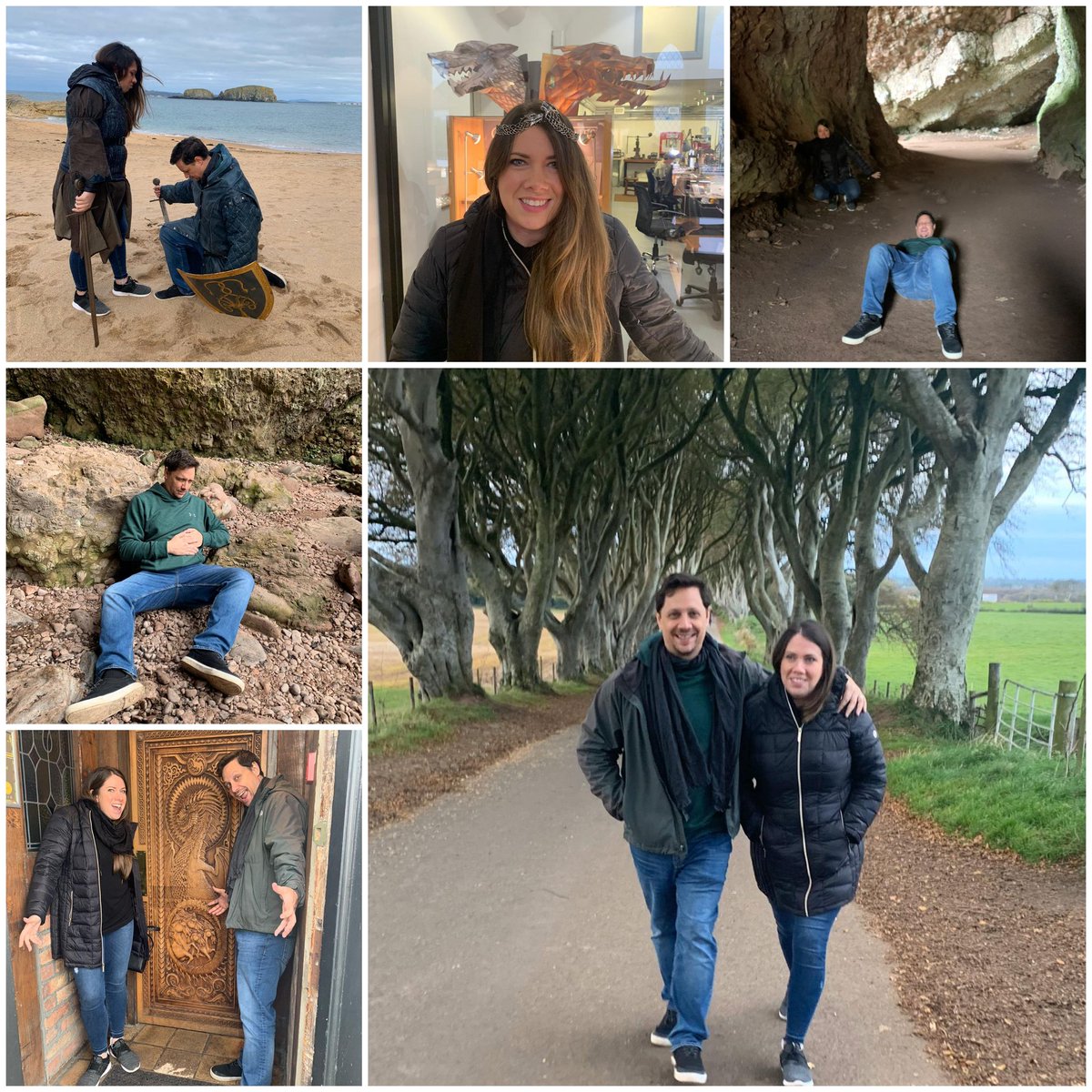GoT_Tours's tweet photo. The Other Ser Davos' private car tour with Lauren & Jason on their honeymoon from Maryland, US. #GameofThrones #private #cartour #FullertonArms #DarkHedges #DoorsofThrones #NorthernIreland #GoTTerritory #DiscoverNI #honeymoon #honeymooners #Steensonsjewellers #conratulations https://t.co/hB6hqgkdky