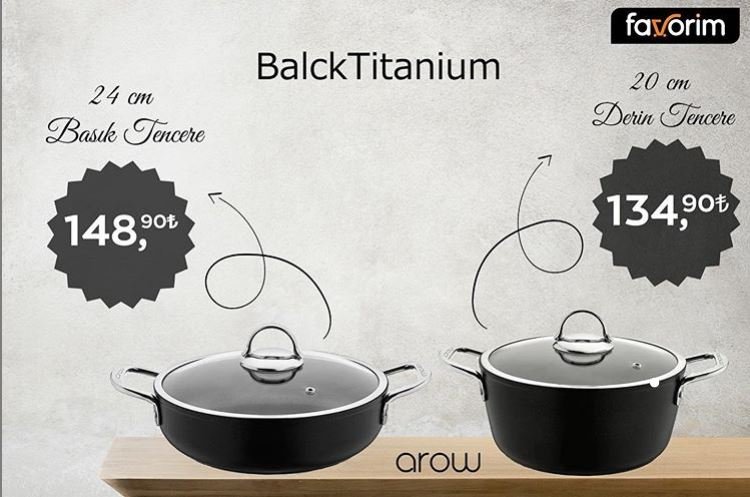 FavorimAVM's tweet photo. Arow Basık Ve Derin Tenceleri Gördünüz mü ? 

👉https://t.co/eD5ZBpzz6Z👈

#tencere #basıktencere #basiktencere #derintencere #granittencere #titanium #black #siyah #blacktitanium #blackseriestitanium #yeniseri #yeniürünler #herseyburada #enuygun #favori https://t.co/j4wBaOdbES
