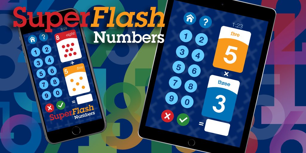 superflashapps's tweet image. #Kids will be encouraged and have fun practicing #math tables for #school with SuperFlash Numbers! Easy to hard levels on iPhone and iPad! bit.ly/SFApp-NUM