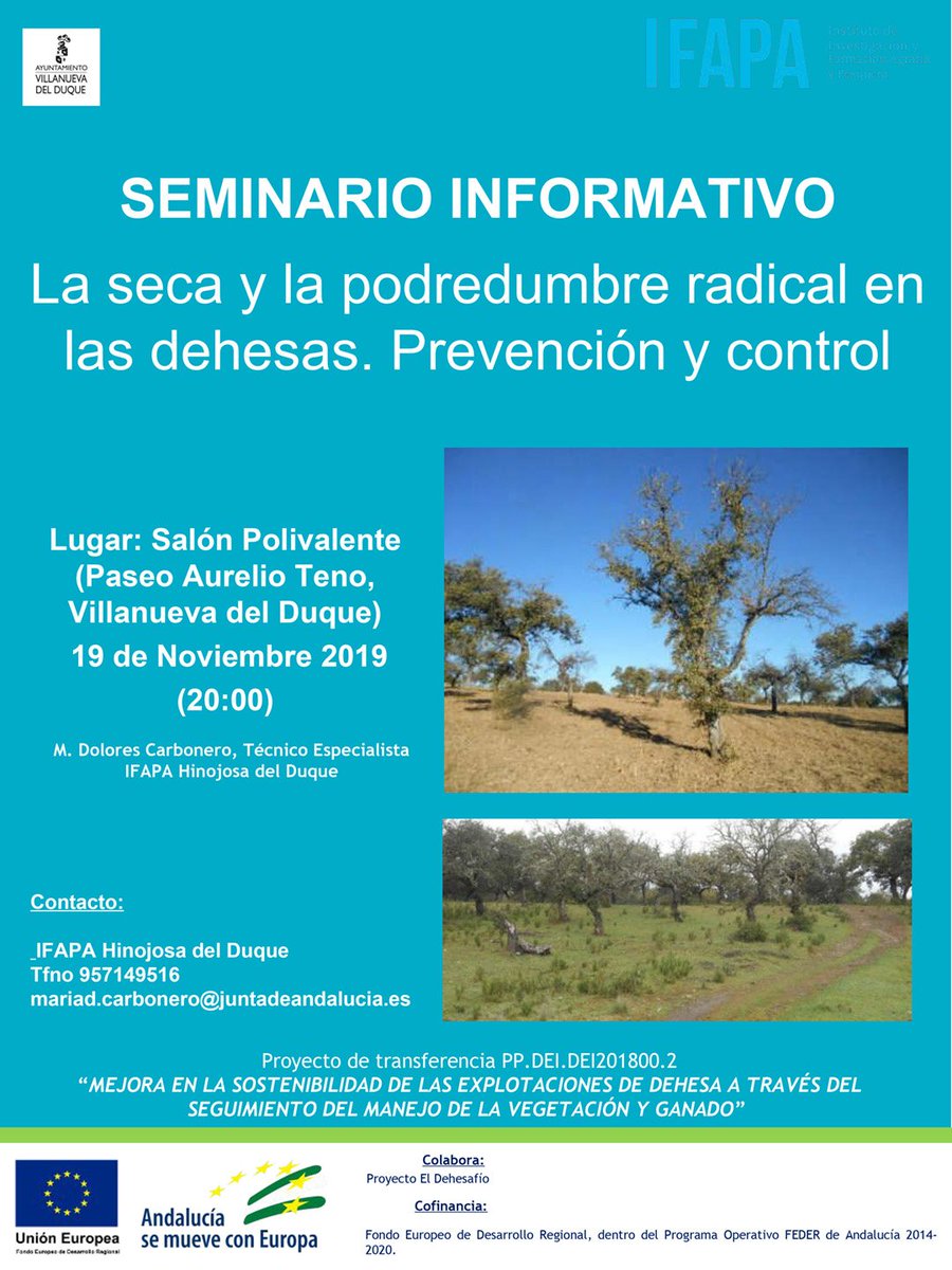 eldehesafio's tweet photo. El próximo mes de noviembre tendrán lugar varias charlas sobre la seca y plagas del encinar. Aquí te dejamos toda la información sobre los seminarios que tendrán lugar en distintas localidades de nuestra comarca. Apunta las fechas para no perderte nada. https://t.co/KJOuWSkgQN