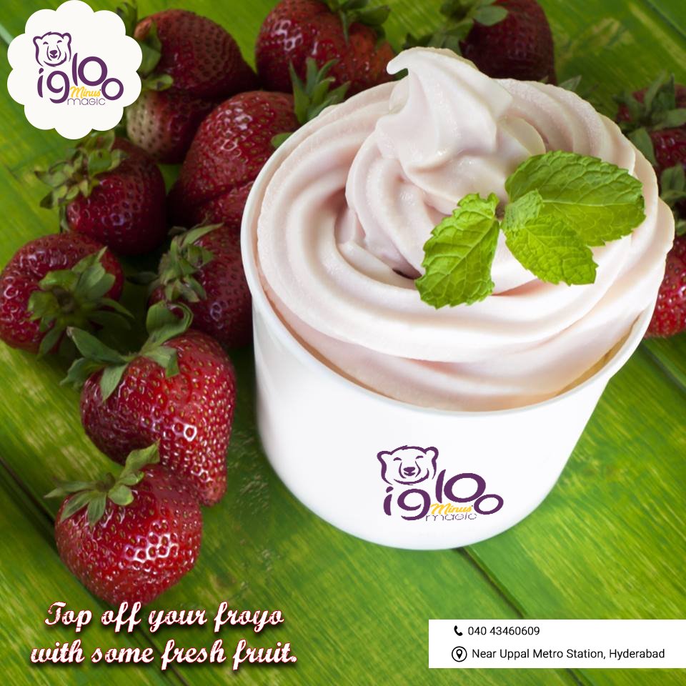 IglooMinusMagic's tweet photo. Enjoy all that spring has to offer by topping off your froyo with some fresh fruit. #froyotoppings #dessertlove #hydfoodies https://t.co/9xiXYsHsqi