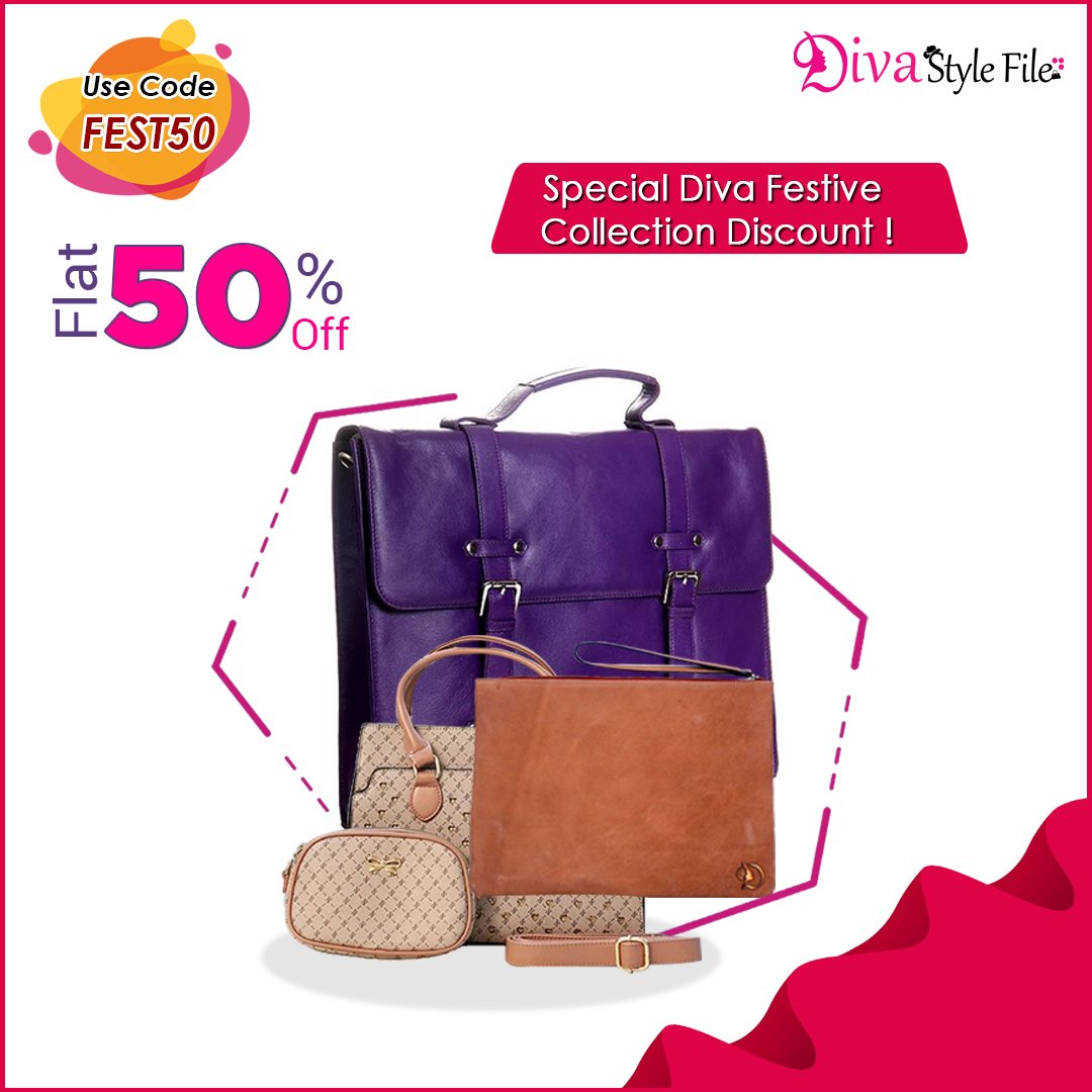 Diva_StyleFile's tweet photo. Showcase the Chic Look, at Workplace
✔Shop Trendy Diva Bags
✔Get Flat 50 % off 

USE PROMOCODE: FEST50
Festive Offers only on Diva Style File! 
Shop Now- https://t.co/rbNBfbpzJb
#ShopOnline #diva #diwaligifts #Diwali  #DivaInYou #Fashionista #DivaStyleFile #StyleYourChange https://t.co/vtopvGJxCv