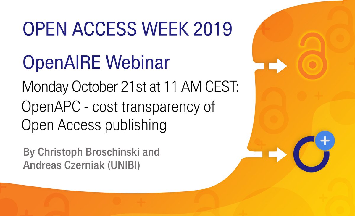 OpenAIRE_eu's tweet image. 📢 Did you miss yesterday&apos;s #OAWeek webinar about @oa_intact #OpenAPC project? 
 ▶️Slides and recordings are already online at 
openaire.eu/item/openapc-c…
