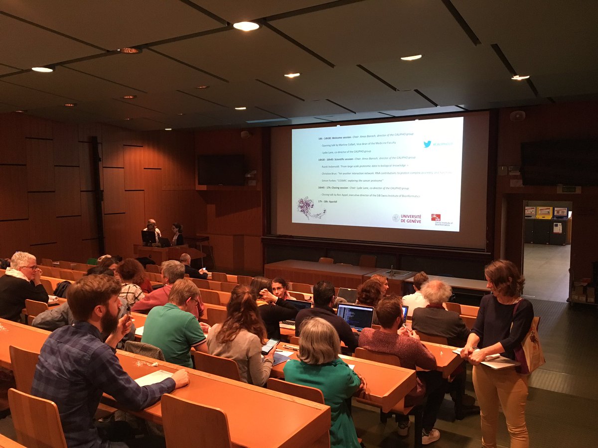 ISBSIB's tweet photo. Kicking off the #CALIPHO10 symposium with the opening talk of by Martine Collart, vice dean of the #Medicine faculty of @unige_en https://t.co/tXefq4gs2o