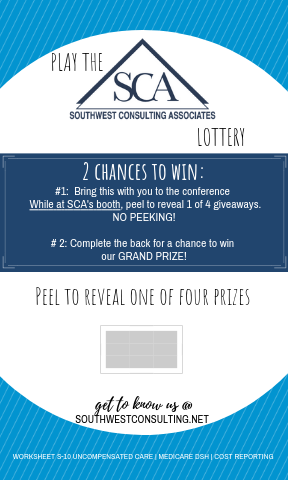 swconsultingTX's tweet photo. Last day of @stxhfma Fall Symposium! Stop by SCA's table to play the lottery for chance to win 1 of 4 prizes, a $250 Amazon Gift Card AND grab a #WorksheetS10 Best Practices &amp; CMS Audit Guide too! #STXHFMA @hfmaorg https://t.co/QmMkULfcY2