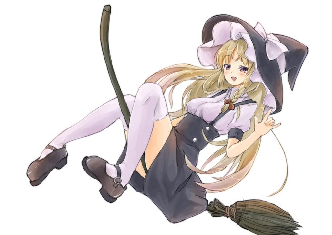 絵が挙げられない日は過去絵の魔理沙ちゃんでもあげておく 