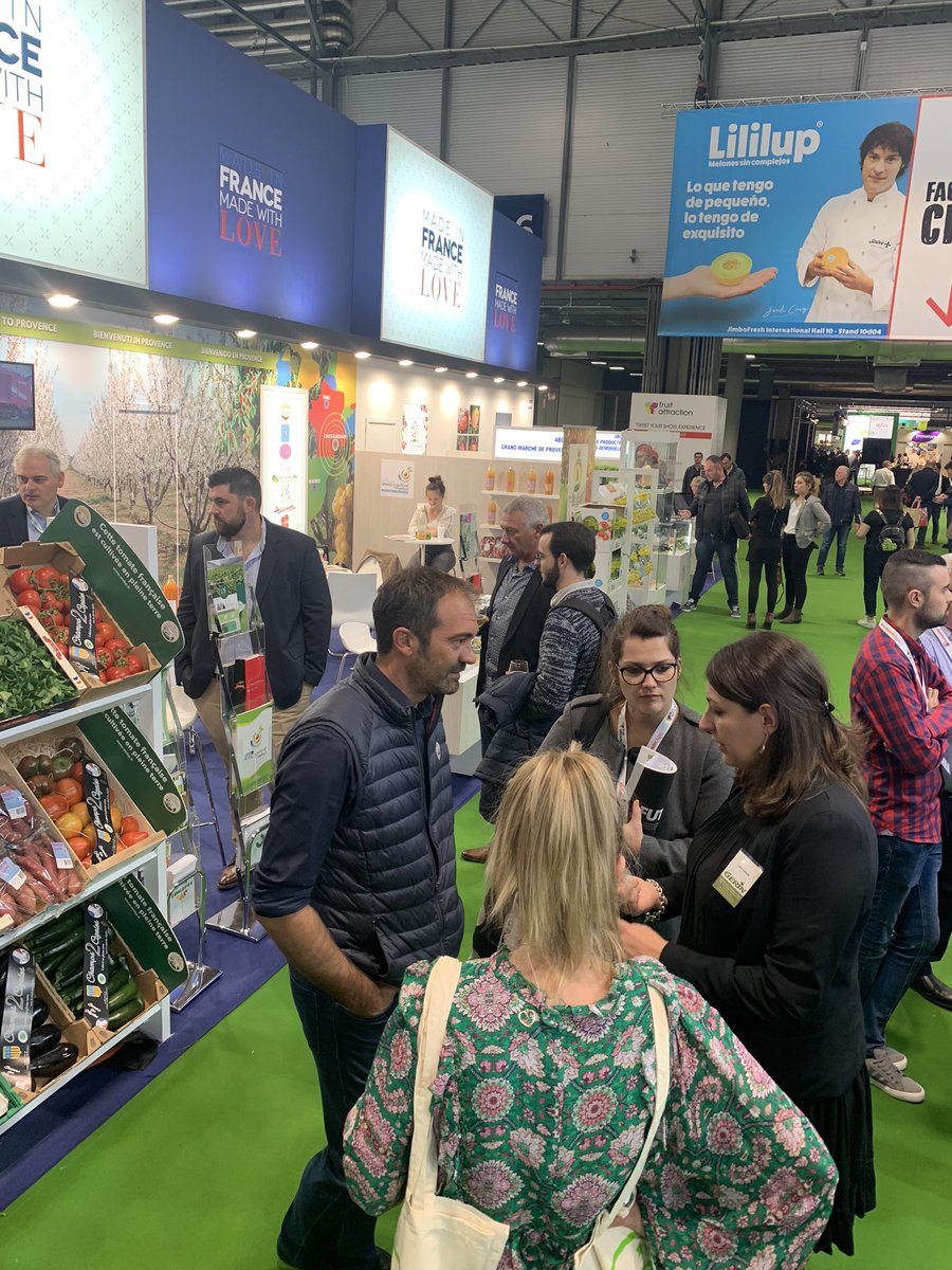 GMdeProvence's tweet photo. #FruitAttraction19 Jour 1 #GrandMarcheDeProvence
Rencontres #LaPommeDamour
#MVBP #BCPommesdeterre #LesPoussesdeStef #LesSources #SolAgrums #FIMAT #ErikTrans
#STRemyBasilic #LesVergersDauriac #LesMasques
#Peruzzo #LesJardinsDeCalixte #Fontanel #Gerin
#MaillanePrimeurs #JHMesguen https://t.co/e7ZkCt20x6