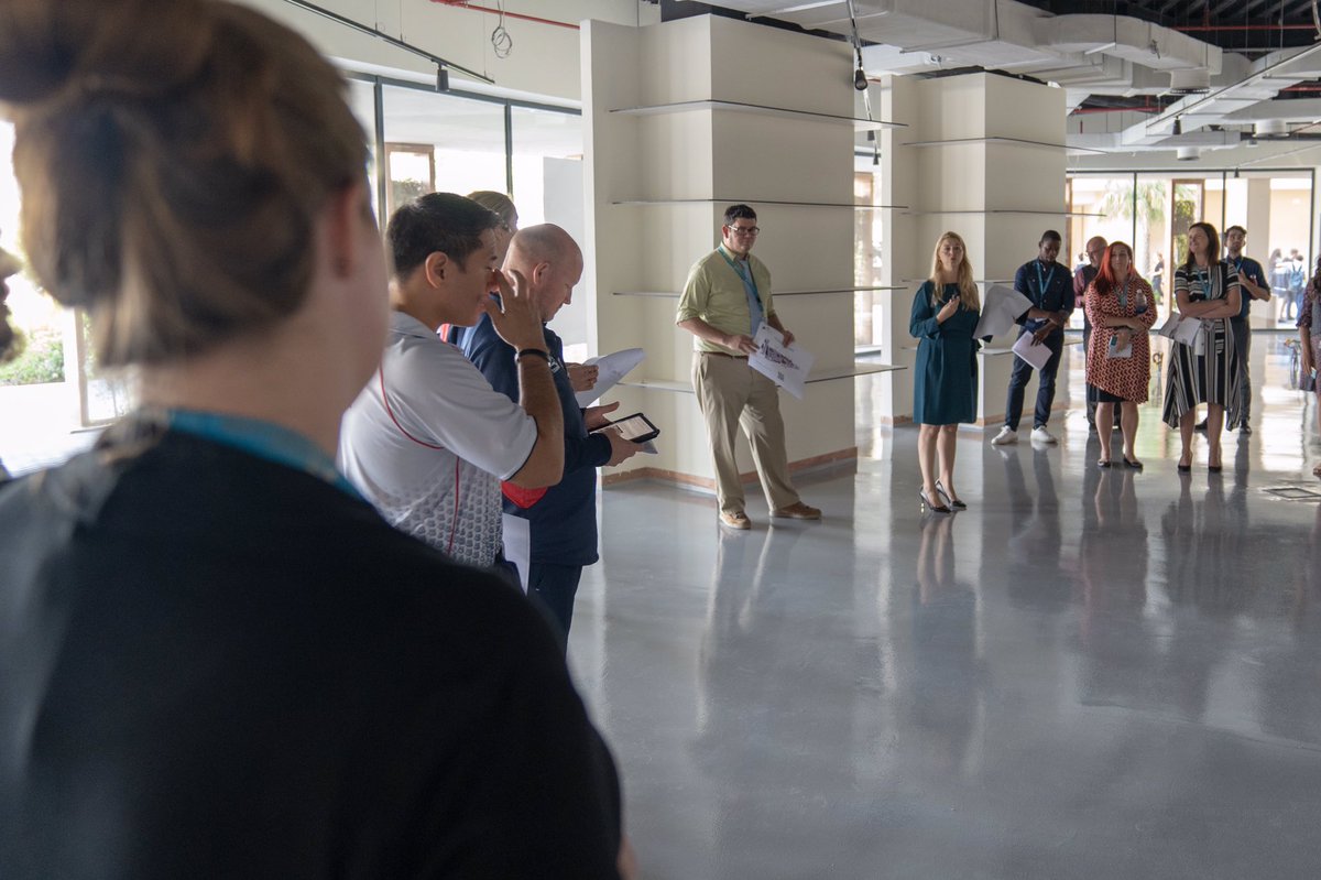 DaaHopkins2's tweet photo. @gems_daa High School Staff are treated to a preview of the cutting edge Center Of Intelligence which will soon welcome students and house cutting edge Coding, Artificial Intelligence, Media and Robotics technologies. Thanks @cecilwmack for the tour! https://t.co/wg9mOUMyJq