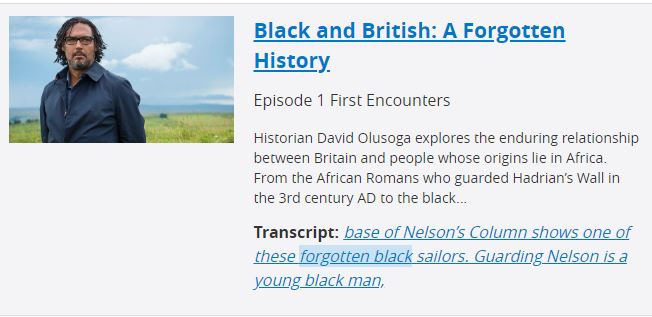 ccculibrary's tweet photo. Black and British: A Forgotten History Episode 1 - First Encounters ⬇️
https://t.co/JoSTEYJIry
and Episode 2 - Freedom ⬇️
https://t.co/4zbsP8vSDl
Historian David Olusoga's seminal documentary series is an essential watch. Our pick for day 28 of #BHM2019 on #BoxOfBroadcasts https://t.co/sTk2X3H16l