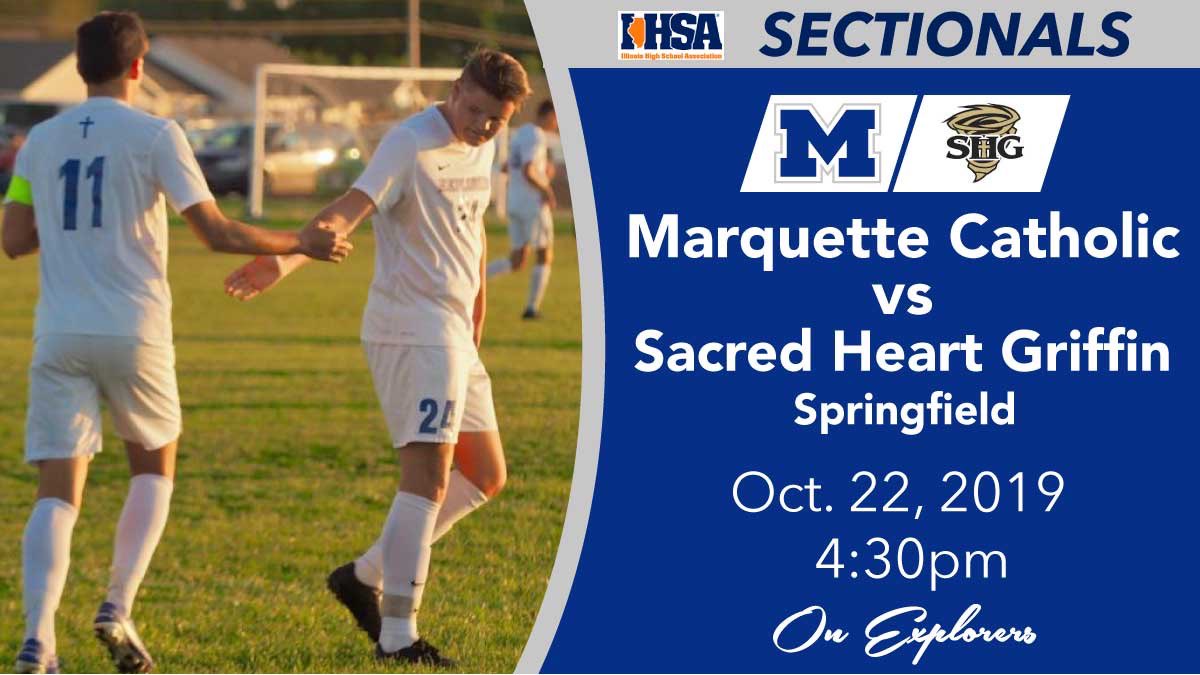 Tonight the Alton Marquette Catholic Boys Soccer team continues in the IHSA Playoffs with first round Sectional action in Springfield. Let’s do this! #OnExplorers @Crewcrazies @STLhssports @AltonDailyNews @HayeserPete @theotate99 @NewsAdVantage @IHSAState