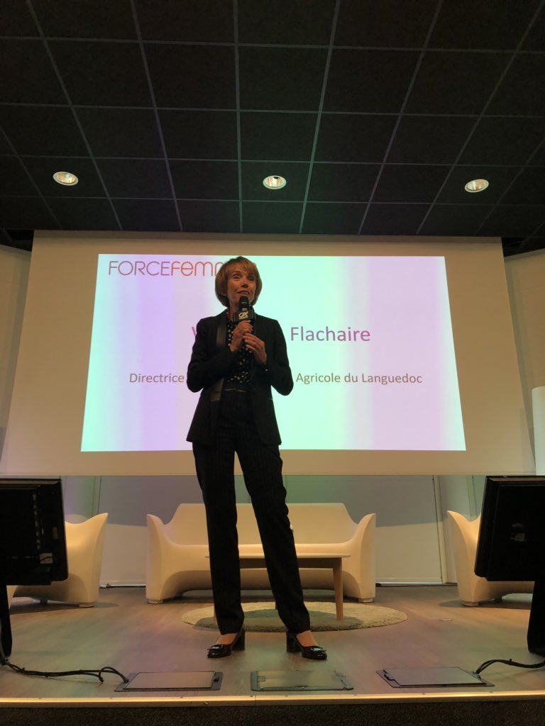 ForceFemmes's tweet photo. « Je suis très attachée a  @ForceFemmes qui propose un #accompagnement de qualité. Je vous encourage à vous inscrire et à participer aux ateliers techniques » @V_Flachaire, directrice générale du @CreditAgricole Languedoc - partenaire historique de @ForceFemmes Montpellier https://t.co/USbz42hEd9