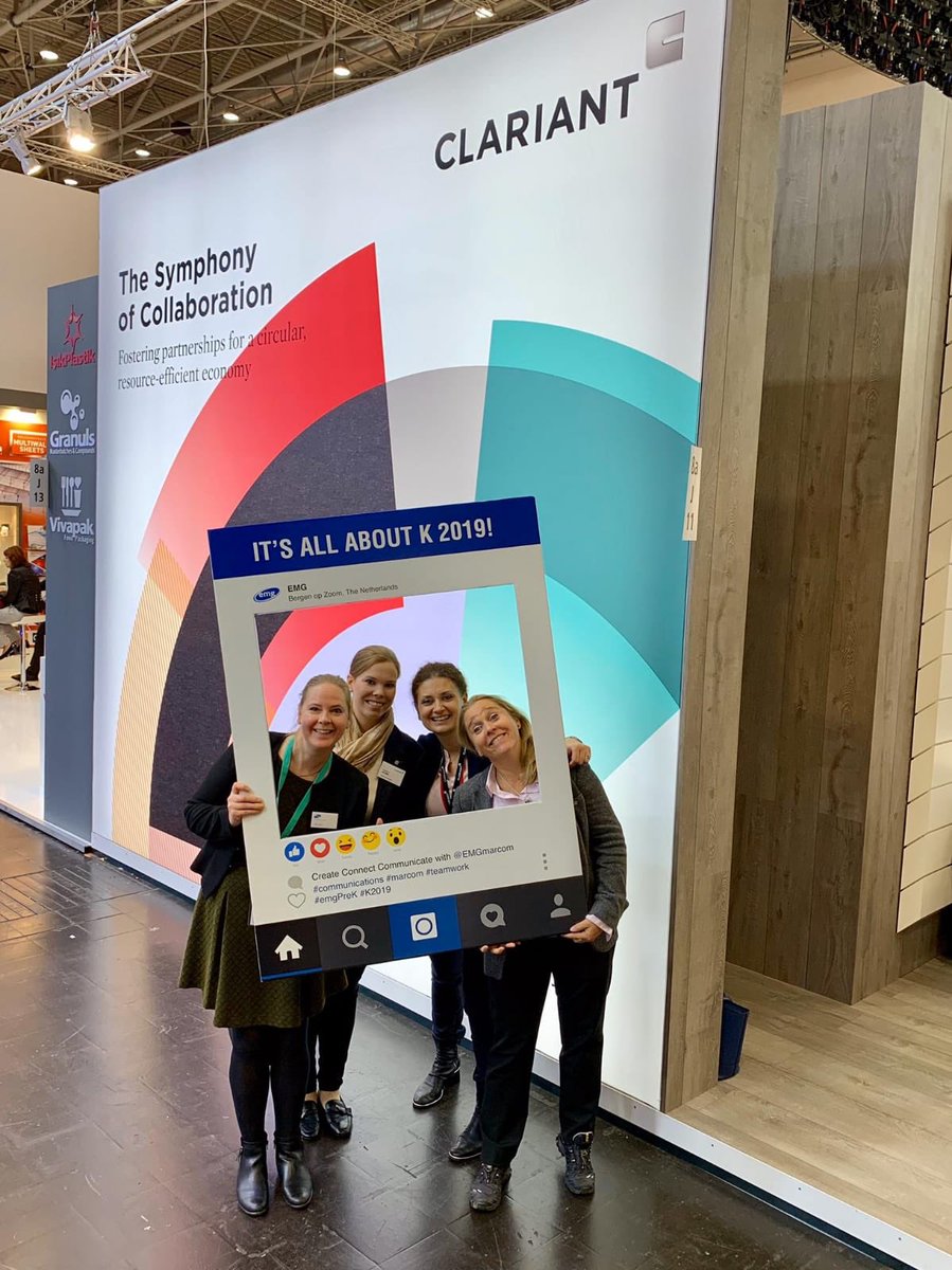 EMGmarcom's tweet photo. #K2019 It’s still all about K! It may already be Day 7, but the @EMGmarcom team is still out on the show floor and feeling the buzz in Düsseldorf. #emgmarcom https://t.co/RjKs8l8oS0