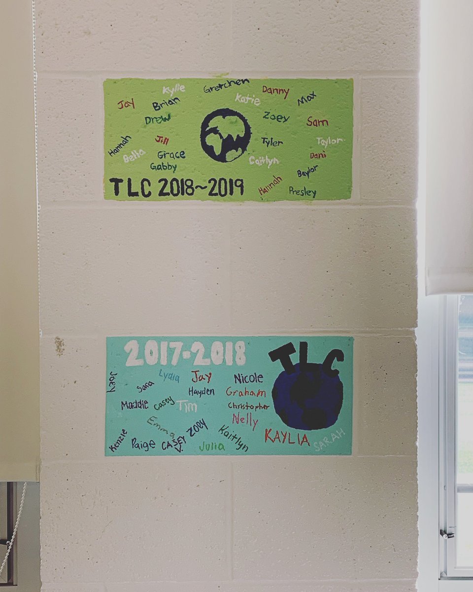 What a cute idea?!
This is on the wall at Huron High School’s TLC class to leave a mark for those who have gone through the program.
What a great way to remember the legacy these students have left amongst their school and community!🙌🏼🌏
#lead #serve #inspire #tlc